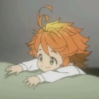 🧡 Emma The Promised Neverland Anime, Cartoon, Süß, Mädchen, Emma, The Promised Neverland whatsapp sticker