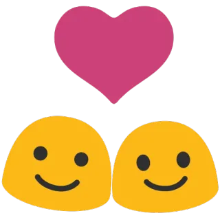 💑 Emoji, Serce, Miłość, Przyjaźń, Twarze, Szczęśliwy, Uśmiech telegram sticker