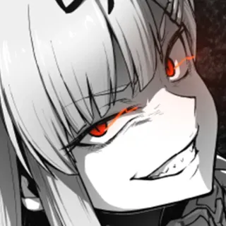 😏 Anime, Manga, Personaje, Malvado, Retrato telegram sticker