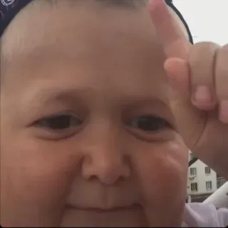 👉 Hasbulla Magomedov Meme de internet, Influencer, Divertido, Señalando, Daguestán whatsapp sticker