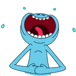 Mr. Meeseeks whatsapp stickers