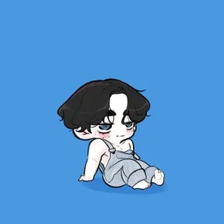 🍂 Chibi, Cartoon, Niedlich, Illustration, Charakter, Junge telegram sticker