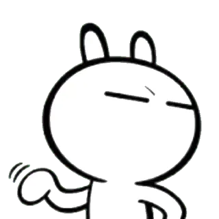 ☺️ dibujos animados, conejo, animal, lindo, pegatina telegram sticker