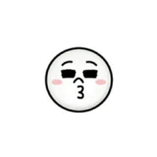😚 キス, 絵文字, 可愛い, 表情, 漫画 telegram sticker