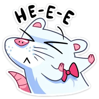 🙅‍♂️ HE-E-E hamster, tikus, stiker, lucu, kartun, binatang, pita whatsapp sticker