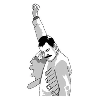 ® Freddie Mercury Freddie Mercury, Queen, cantor, música, rock, celebridade telegram sticker