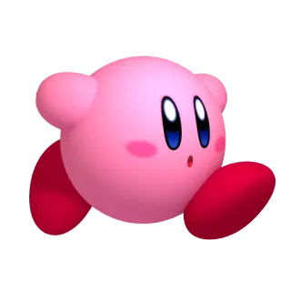 ⛸ Kirby kirby, nintendo, gra wideo, różowy, słodki telegram sticker
