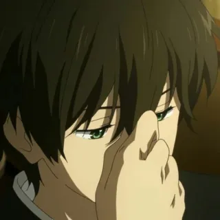 🎐 anime, manga, character, sad, emotions, portrait telegram sticker