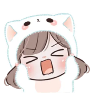 😫 Anime, Cartone animato, Sticker, Carino, Ragazza, Arrabbiato whatsapp sticker