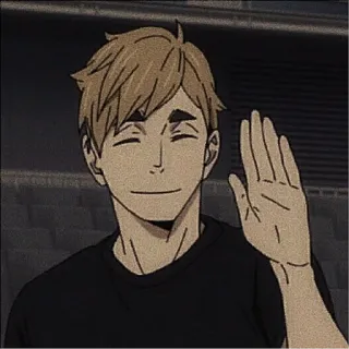 🍯 Anime, Kreskówka, Przyjazny, Pozdrowienie, Machanie, Postać telegram sticker