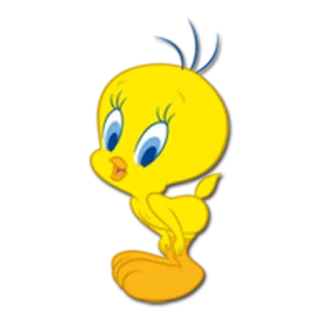 😛 Tweety Bird Looney Tunes Tweety, cartoon, bird, Looney Tunes, Warner Bros telegram sticker