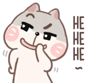 😏 Katze, Tier, frech, süß, Aufkleber, Cartoon, Emoticon whatsapp sticker