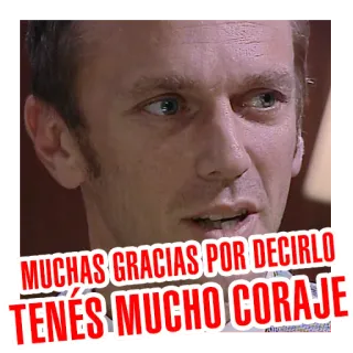 😊 MUCHAS GRACIAS POR DECIRLO
TENÉS MUCHO CORAJE danke, mut, spanisch, ausdruck whatsapp sticker