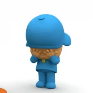 😀 Pocoyo Pocoyo, kartun, animasi, sedih, menangis telegram sticker