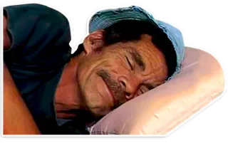 😴 Don Ramon El Chavo del 8 dormindo, cansado, personagem, mexicano, chapéu, travesseiro whatsapp sticker