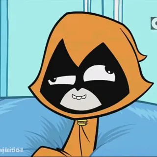 🤪 Raven Teen Titans Go! Cartone animato, Teen Titans, Raven, Supereroe, Sorrisetto telegram sticker
