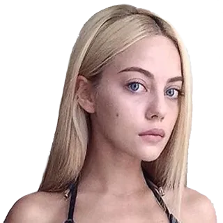 ☺️ woman, blonde, portrait, girl, beauty telegram sticker
