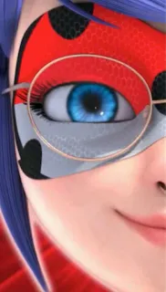🐞 Ladybug Miraculous Ladybug 卡通, 瓢虫少女, 瓢虫雷迪, 英雄, 眼镜 whatsapp sticker