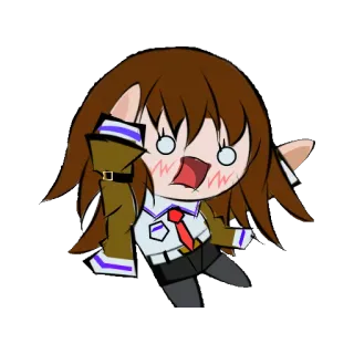 😡 anime, cartoon, chibi, girl, kawaii, cute telegram sticker