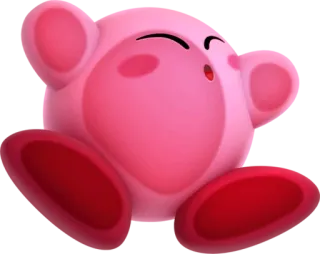 🖼 Kirby Gra wideo, Nintendo, Różowy, Słodki, Postać telegram sticker