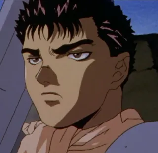 😐 Guts Berserk anime, manga, berserk, guts, sword telegram sticker