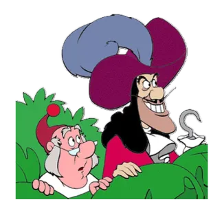 😈 Captain Hook Peter Pan กัปตันฮุก, ปีเตอร์แพน, ดิสนีย์, ตัวร้าย, การ์ตูน, ตัวละคร telegram sticker