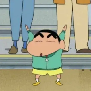 ☄ Shin-chan Nohara Crayon Shin-chan Anime, Dessin animé, Drôle, Enfant, Danse, Shin-chan whatsapp sticker