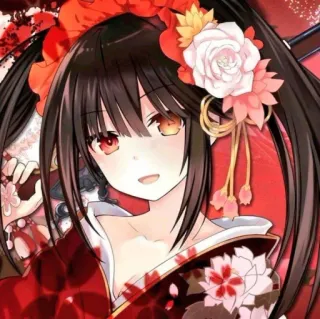 😃 อนิเมะ, มังงะ, ผู้หญิง, ตัวละคร, Date A Live whatsapp sticker