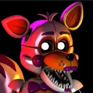 🌟 Funtime Foxy Five Nights at Freddy's animatrónico, robot, FNaF, miedo, juego telegram sticker