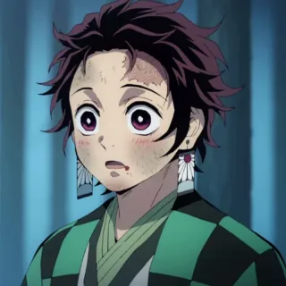 🌊 Tanjiro Kamado Demon Slayer Anime, Demon Slayer, Tanjiro Kamado, Personage, Animatie telegram sticker