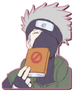 ☺️ Kakashi Naruto anime, manga, ninja, Kakashi, Naruto, book telegram sticker