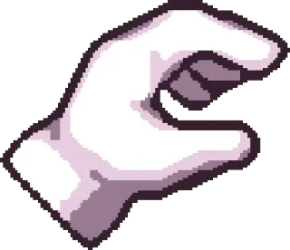 🦐 Hand, Geste, kneifen telegram sticker