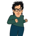 📈 Dale Gribble King of the Hill cartoon, funny, animation, character, glasses, man telegram sticker
