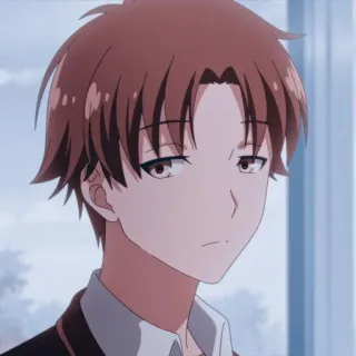 ⭐ Kiyotaka Ayanokoji Classroom of the Elite Anime, Classroom of the Elite, Kiyotaka Ayanokoji, Karakter anime, Rambut cokelat telegram sticker
