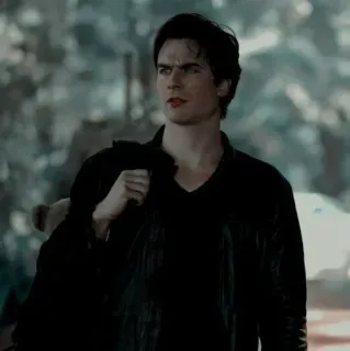 🎭 Damon Salvatore The Vampire Diaries vampire, tv series, supernatural, drama, fantasy telegram sticker