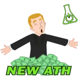 💹 NEW ATH деньги, финансы, новый ATH telegram sticker