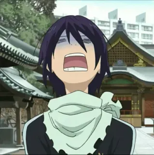 💎 Yato Noragami Anime, Cartoon, Yato, Noragami, Charakter, Meme telegram sticker