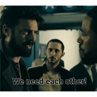 🙂 Billy Butcher The Boys We need each other! TV-Show, Amazon Prime, The Boys, Billy Butcher whatsapp sticker