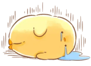 🤩 triste, llorando, amarillo, dibujos animados, emoji, lágrima whatsapp sticker