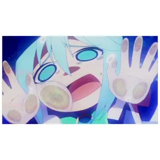 😵 anime, chica, impactada, personaje telegram sticker