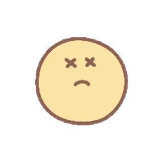 ⭐️ เศร้า, ตาย, หน้า, อิโมจิ, สีเหลือง, อารมณ์เสีย telegram sticker