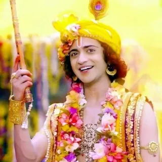 👌 Krishna Hinduism, deity, Indian culture, spiritual, god, Krishna telegram sticker