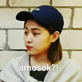 🥣 amosok?! osoba, kobieta, koreański, pytanie telegram sticker