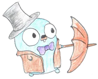 🌂 Dibujo animado, Animal, Sombrero de copa, Paraguas, Dibujo telegram sticker