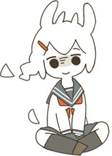 🙂 anime, school uniform, cartoon, kawaii, cute whatsapp sticker