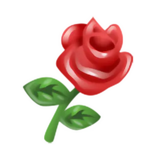 🌹 rose, flower, red, green, plant, nature, floral, garden telegram sticker