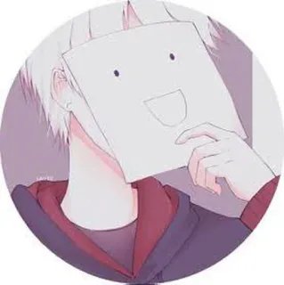❤️ Anime, Junge, Maske, Illustration, Zeichnung telegram sticker