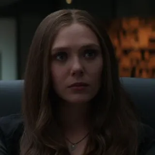 😐 Wanda Maximoff Ванда Максимофф, Элизабет Олсен, Marvel, Мстители, супергерой, Алая Ведьма whatsapp sticker