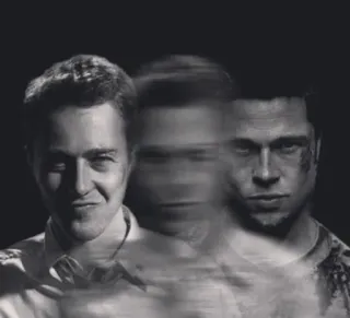 🤡 Fight Club Бойцовский клуб, Тайлер Дёрден, Брэд Питт, Эдвард Нортон, фильм, Дэвид Финчер, культовый фильм, насилие telegram sticker