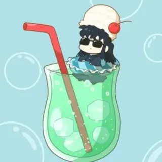 ☁️ minuman, soda, kartun, es krim, imut telegram sticker